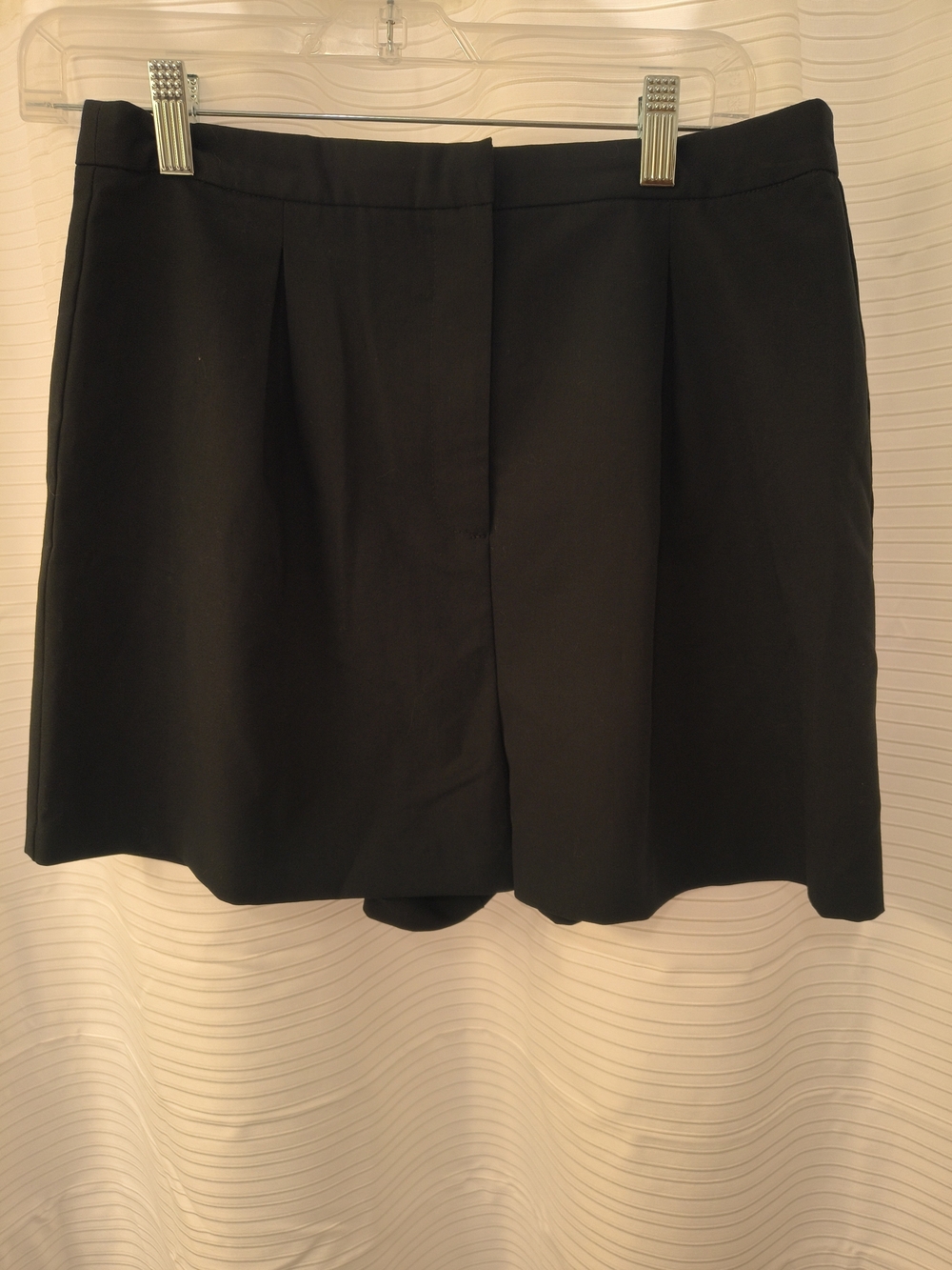 ASOS Black Mini Skort with Pleated Front